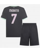 Otroške Nogometnih dresov AC Milan Alvaro Morata #7 Tretji 2024-25 Kratki rokavi (+ hlače)